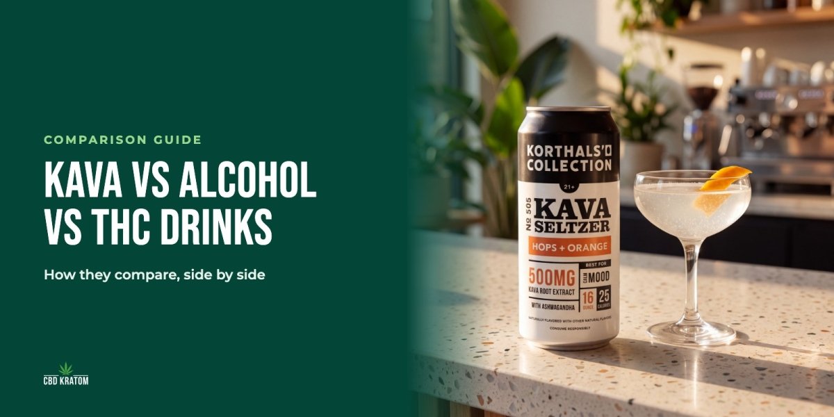 Kava vs Alcohol vs THC Drinks: How They Compare - Shop CBD Kratom