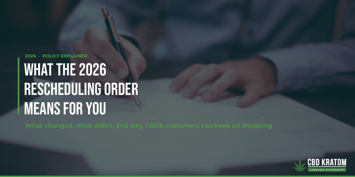 What the 2026 Cannabis Rescheduling Order Actually Means for You - Shop CBD Kratom