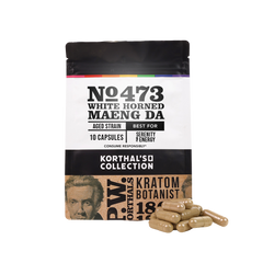 No 473 White Horned Maeng Da Kratom Capsules
