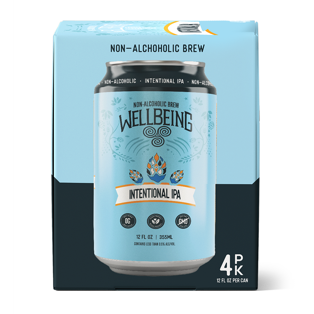 Intentional IPA NA Beer, 12oz 4-Pack