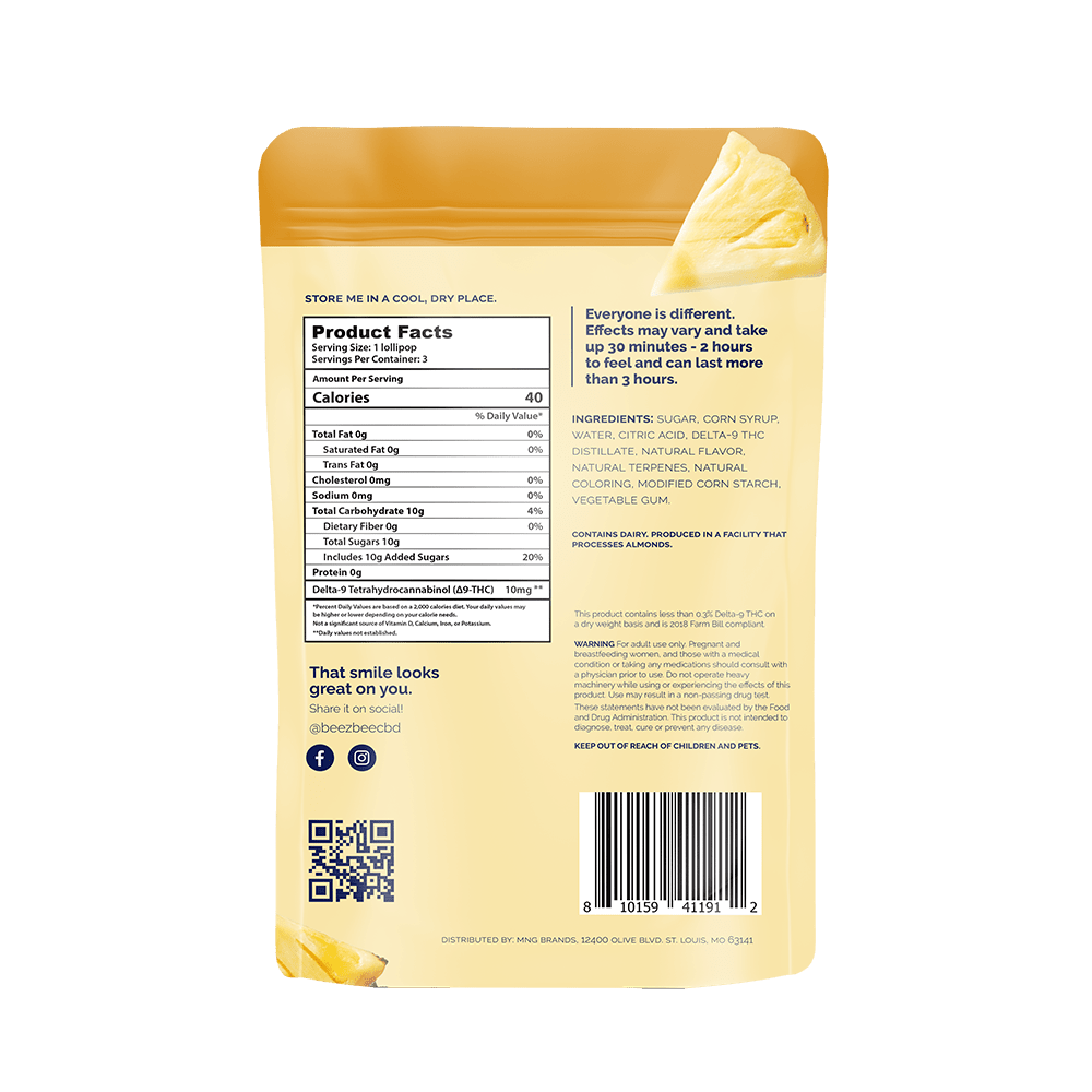 BZB 10mg THC Terpene Lollipops 3 pack - Shop CBD Kratom