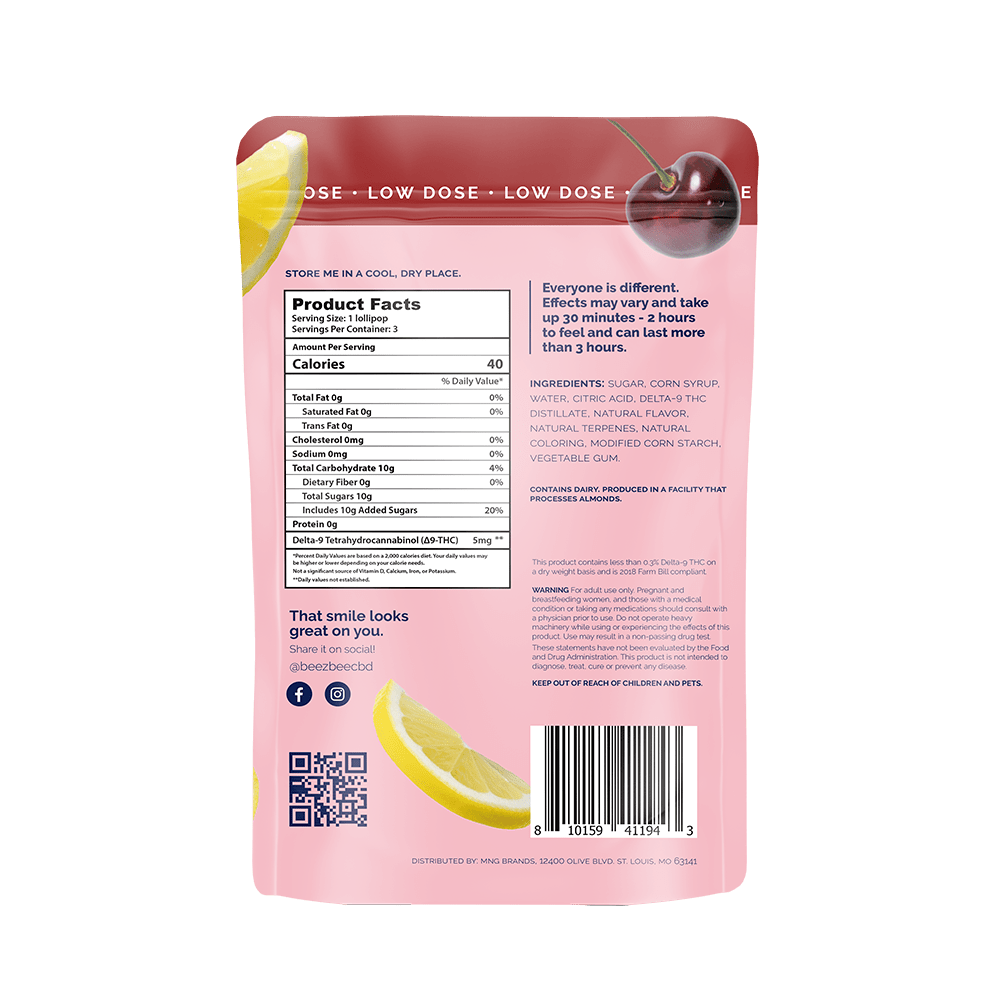 BZB 5mg THC Terpene Lollipops 3 pack - Shop CBD Kratom