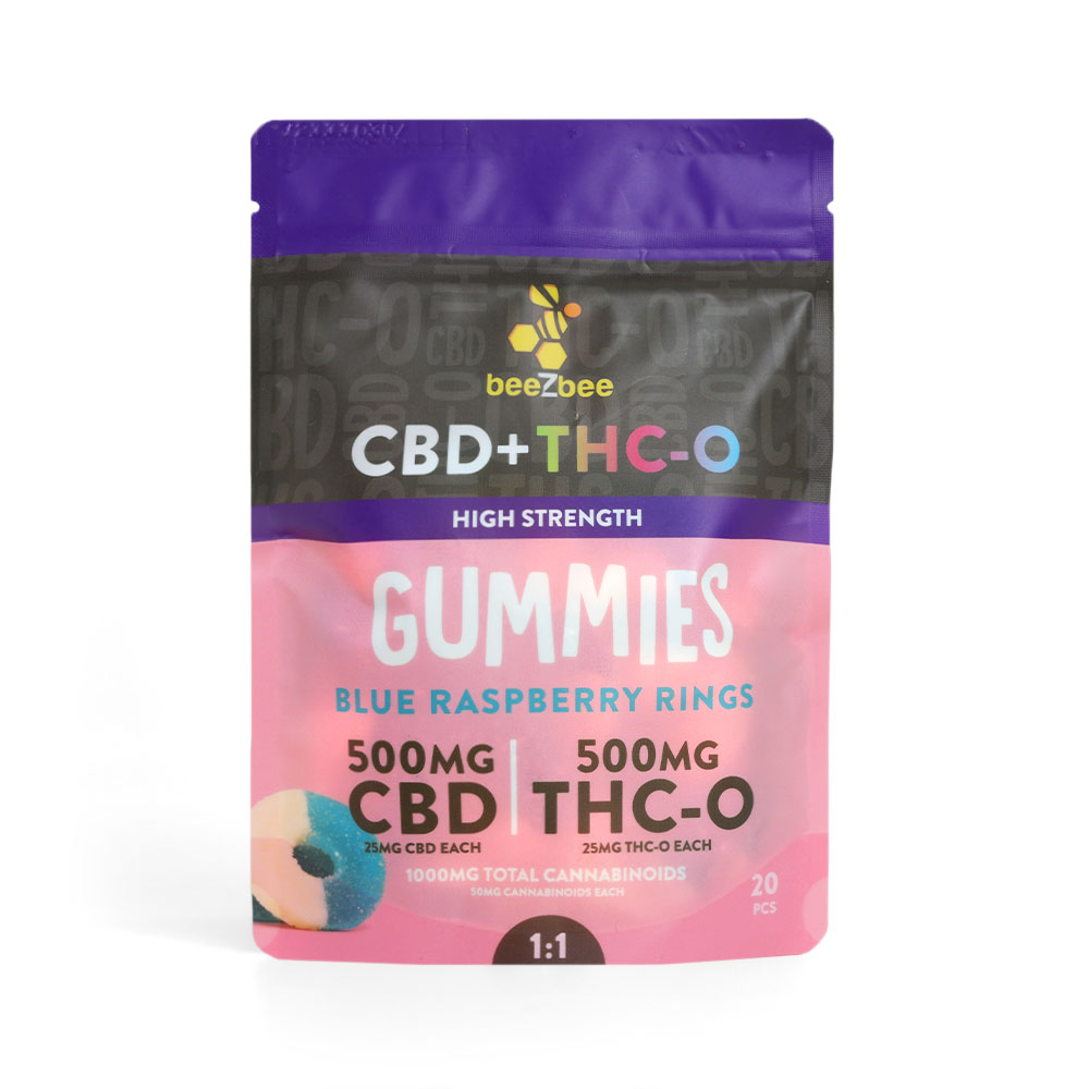 CBD+THC-O Gummies, High Strength