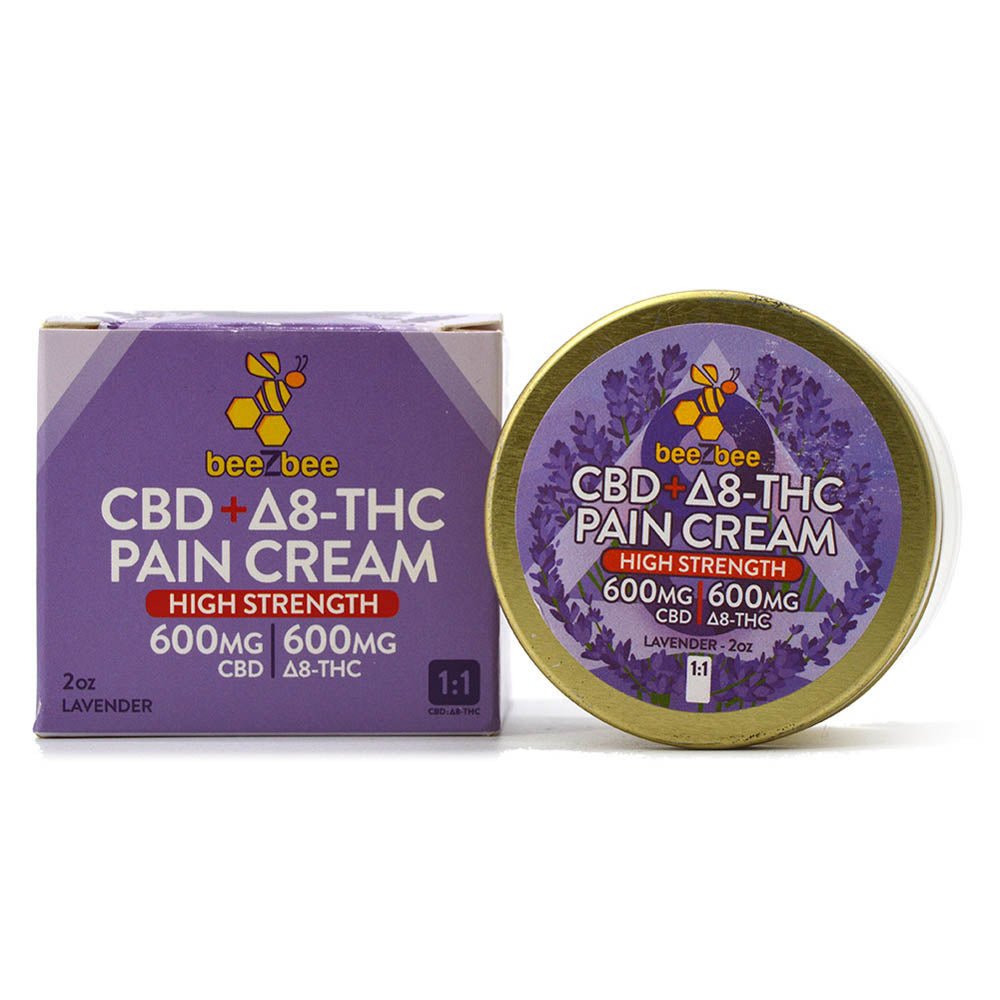 CBD + Delta - 8 THC Pain Cream, High Strength - Shop CBD Kratom