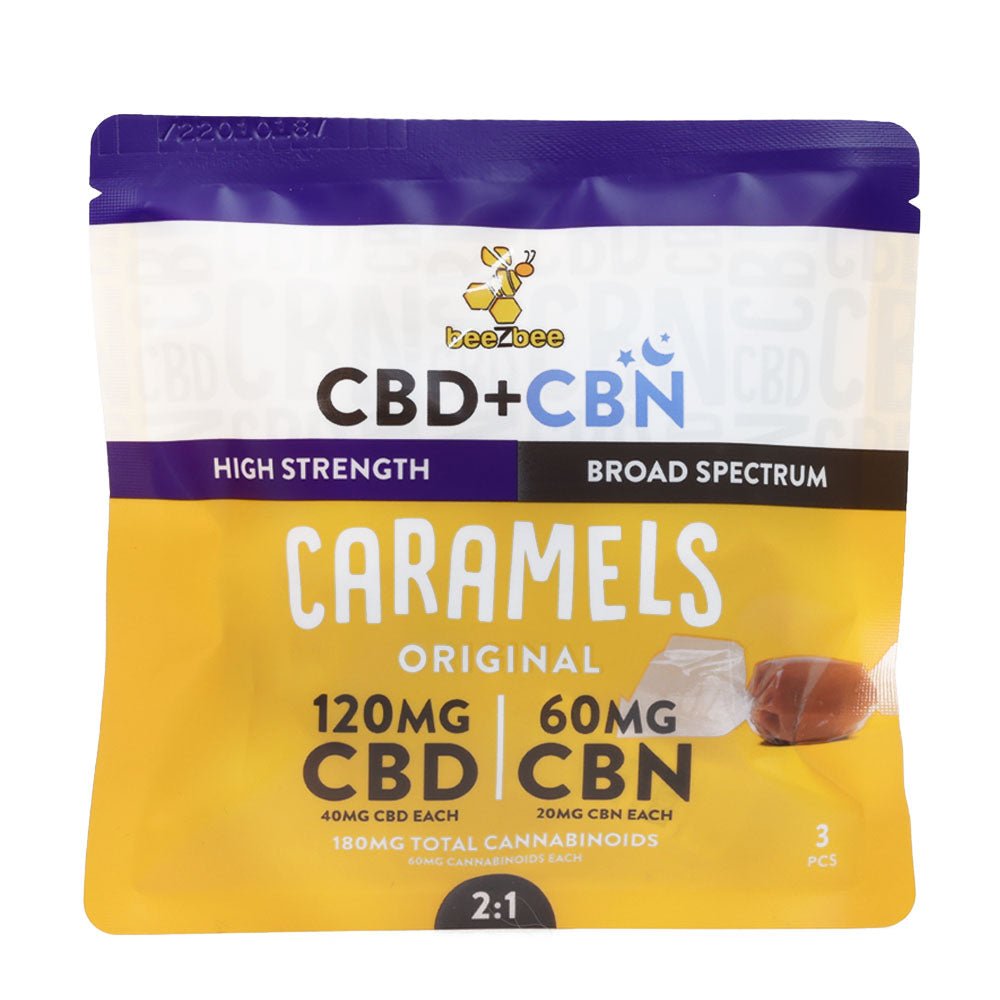 CBD+CBN Caramels, High Strength - Shop CBD Kratom