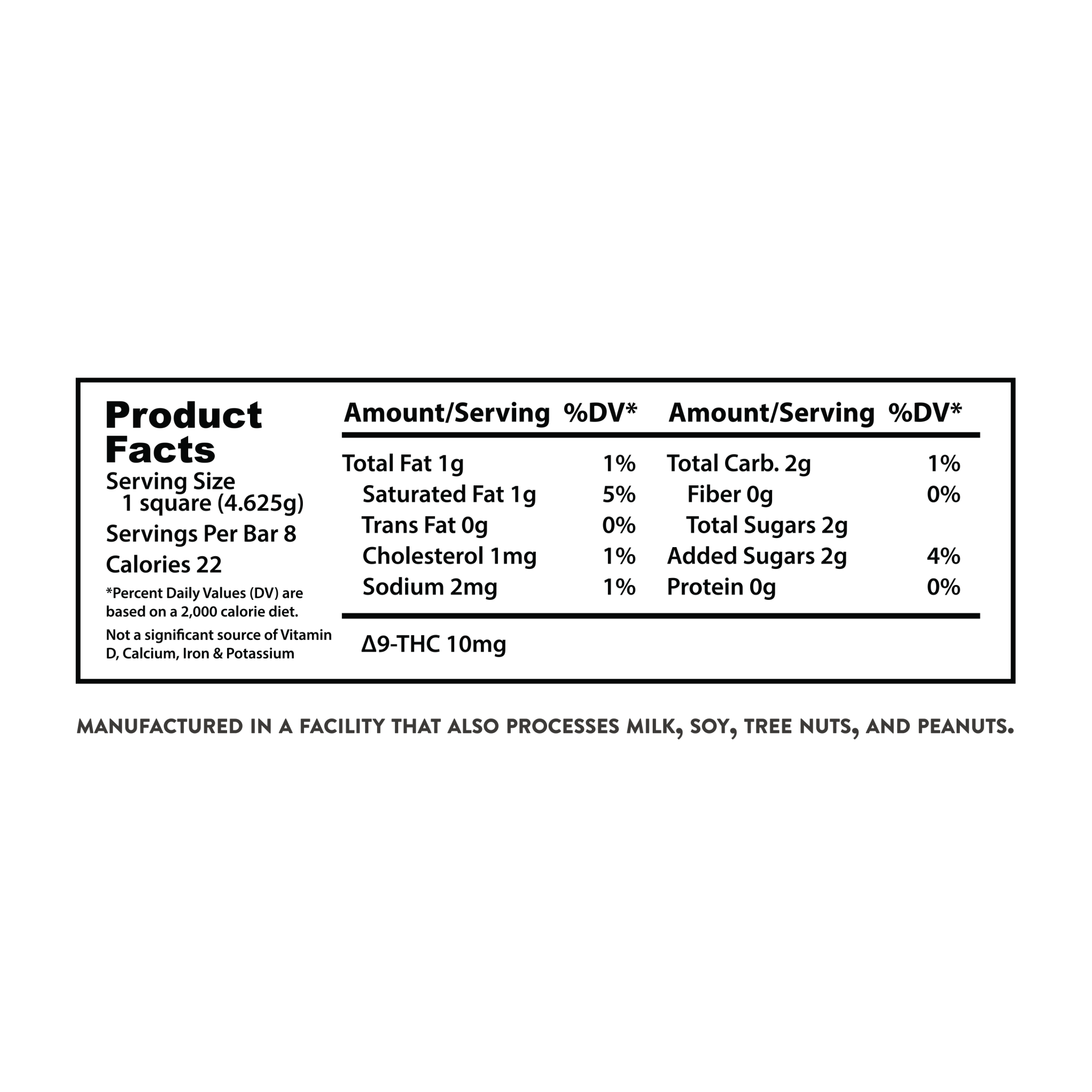 Delta - 9 THC Cookies & Cream Chocolate Bar - Shop CBD Kratom