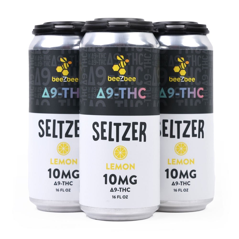 Delta - 9 THC Seltzers - Lemon, 4 Pack - Shop CBD Kratom