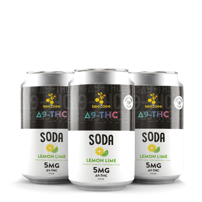Delta-9 THC Soda - Lemon Lime, 4 pack