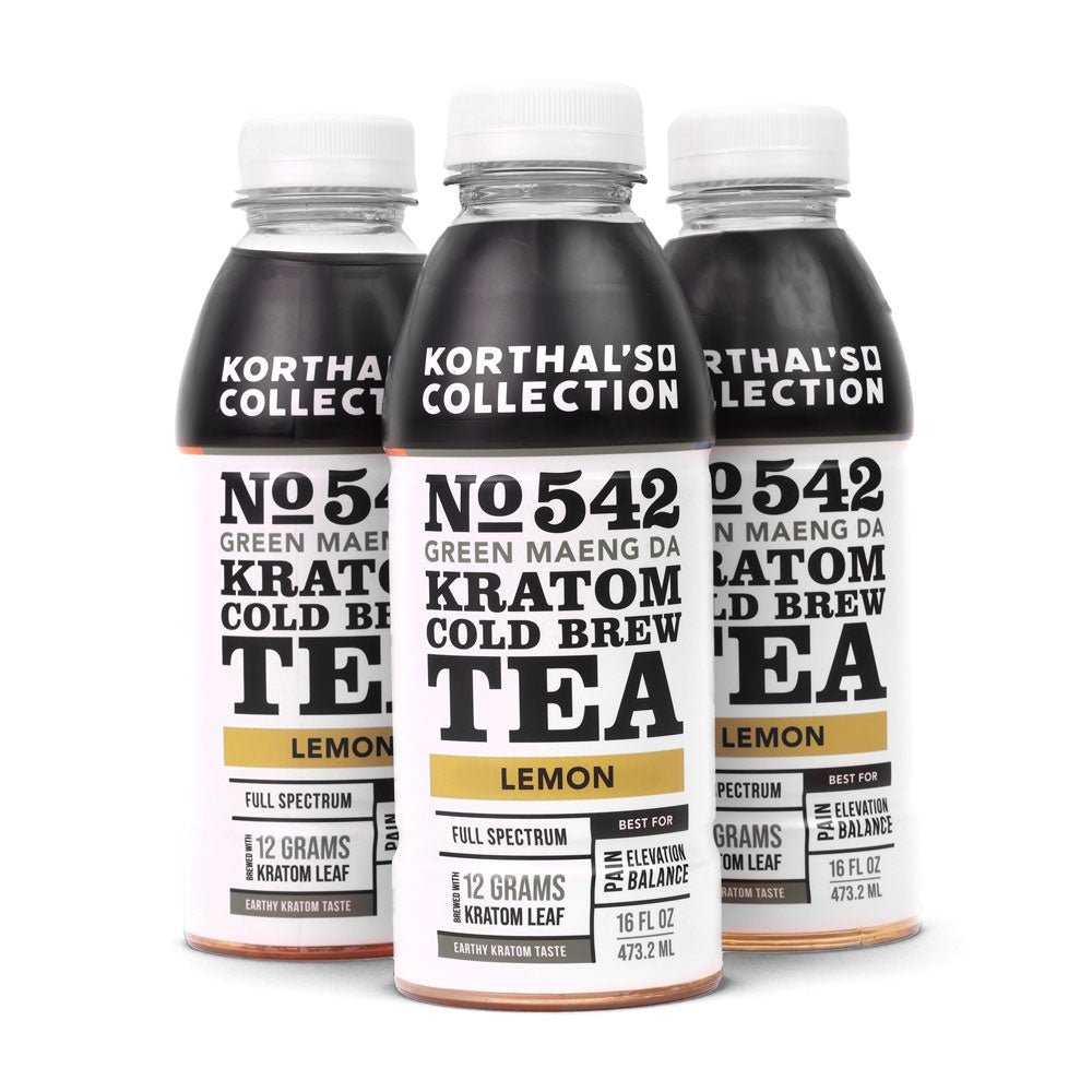 Korthal's Collection No. 542 Kratom Cold Brew Tea Green Maeng Da, 3 Pack - Shop CBD Kratom