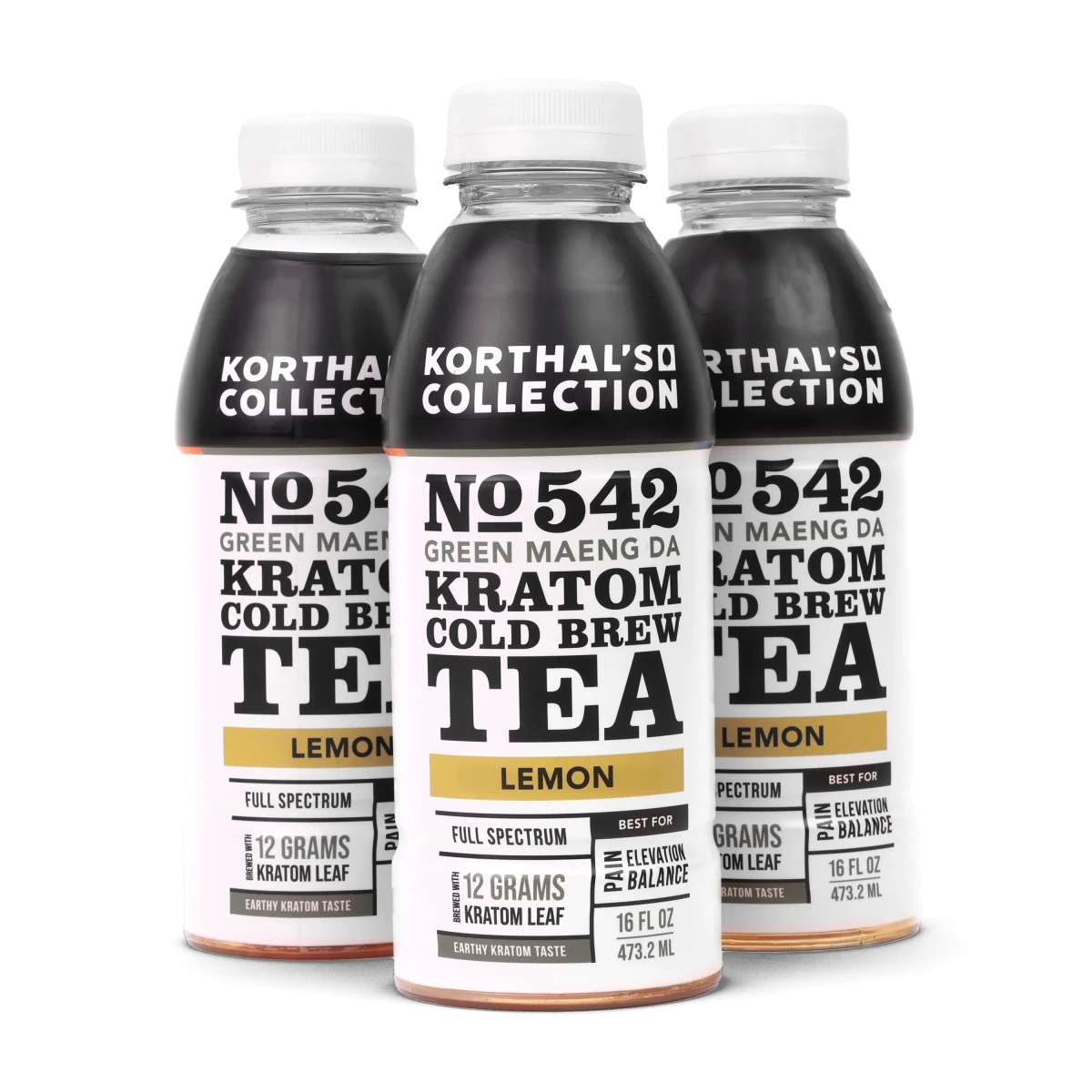 Korthal's Collection No. 542 Kratom Cold Brew Tea Green Maeng Da, 3 Pack - Shop CBD Kratom