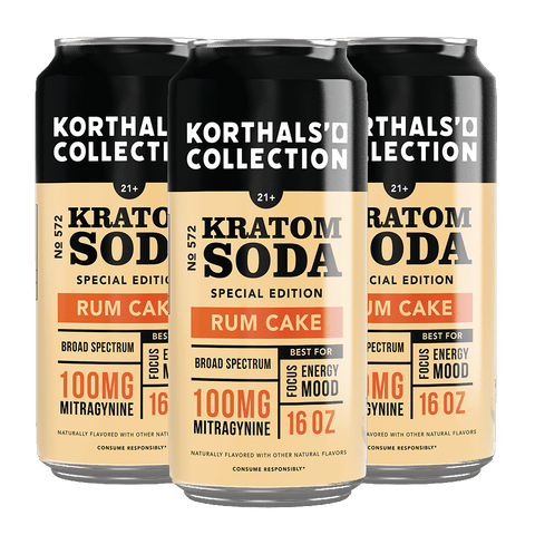 Korthal's Collection No. 572 Rum Cake Soda - Special Edition 4 Pack - Shop CBD Kratom