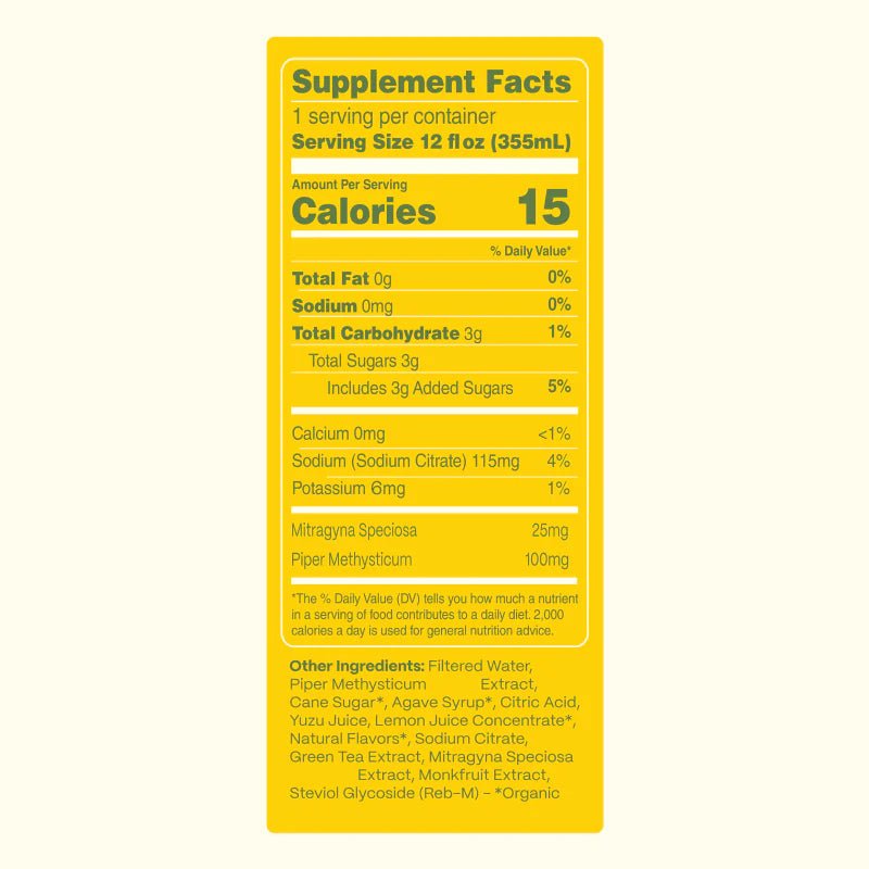 New Brew, Yuzu, 12 Pack - Shop CBD Kratom