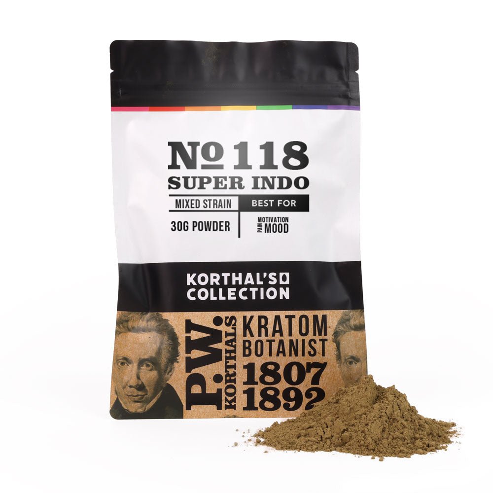 No 118 Super Indo Kratom Powder - Shop CBD Kratom