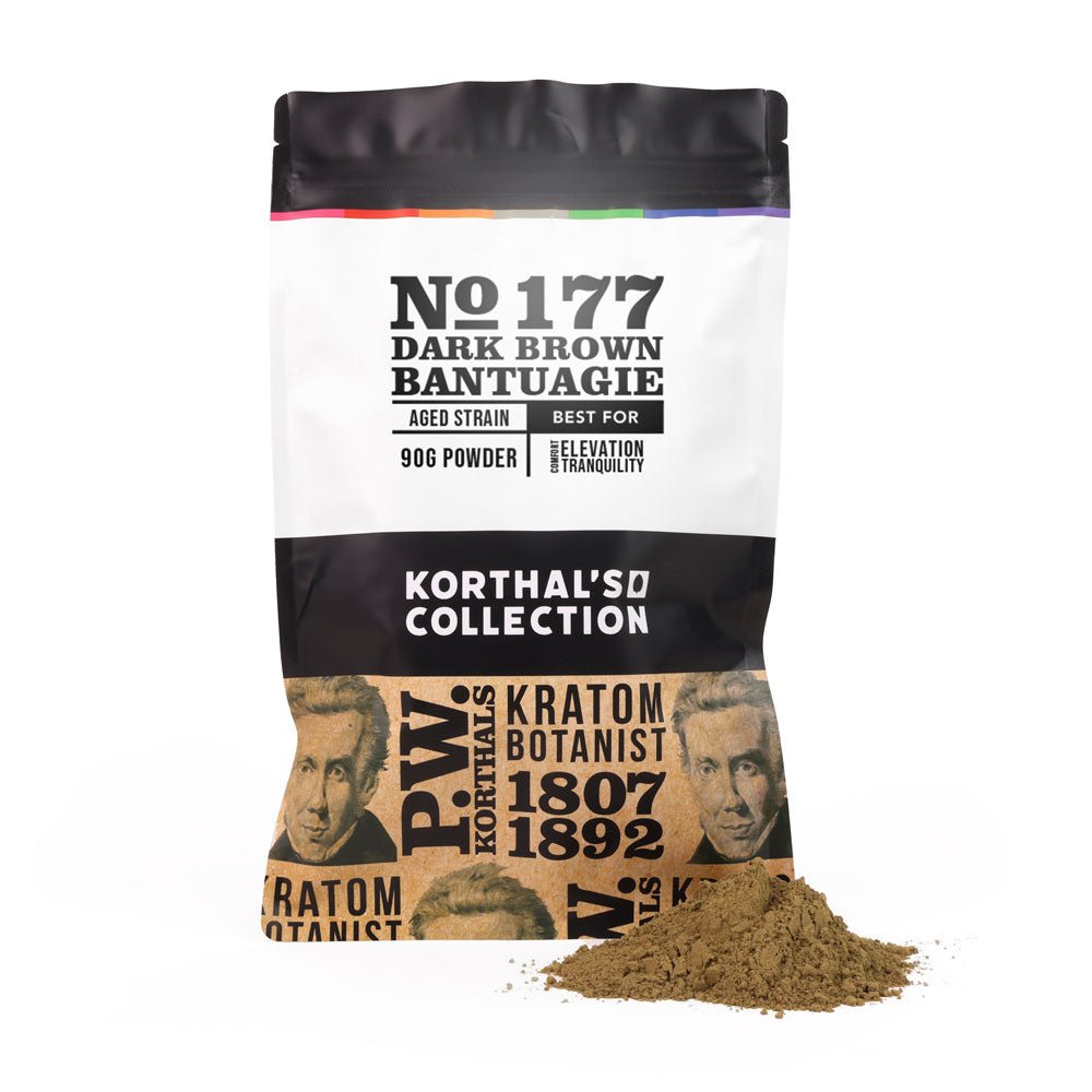 No 177 Dark Brown Bantuagie Kratom Powder - Shop CBD Kratom