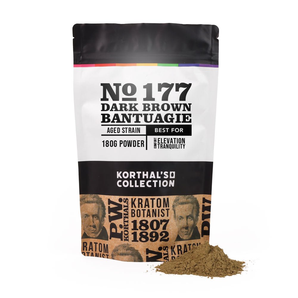 No 177 Dark Brown Bantuagie Kratom Powder - Shop CBD Kratom