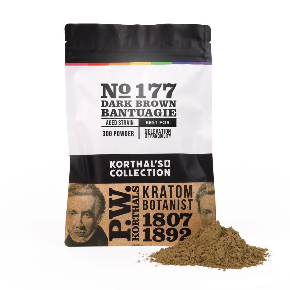 No 177 Dark Brown Bantuagie Kratom Powder - Shop CBD Kratom