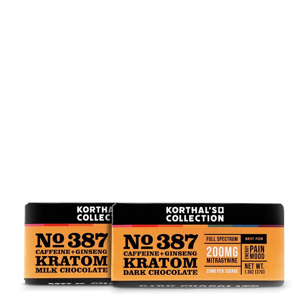 No 387 Caffeine + Ginseng Kratom Chocolate Bar - Shop CBD Kratom