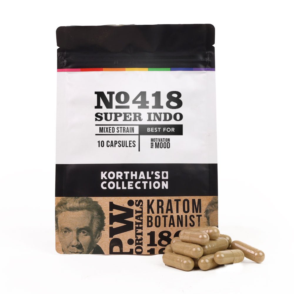 No 418 Super Indo Kratom Capsules - Shop CBD Kratom