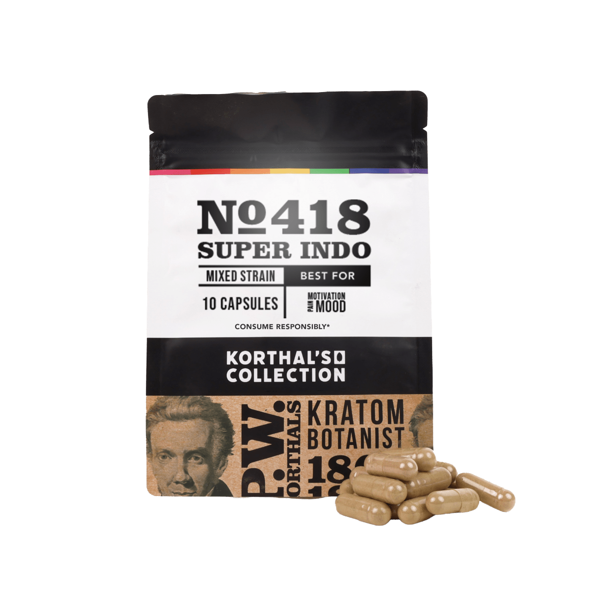 No 418 Super Indo Kratom Capsules - Shop CBD Kratom