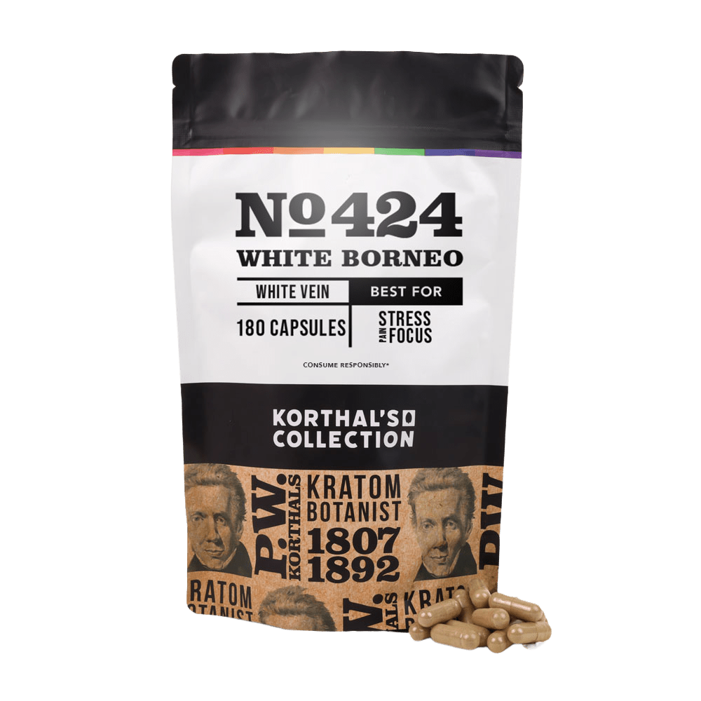 No 424 White Borneo Kratom Capsules - Shop CBD Kratom