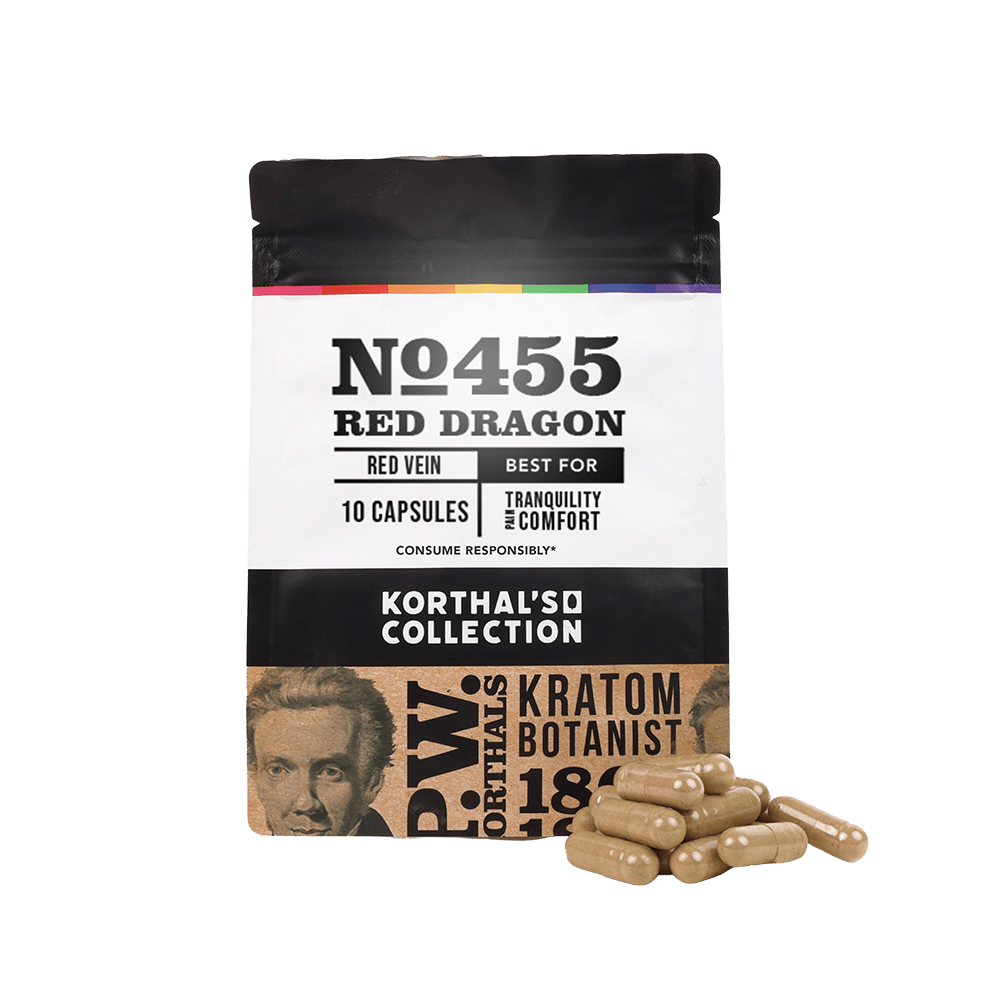 No 455 Red Dragon Kratom Capsules - Shop CBD Kratom