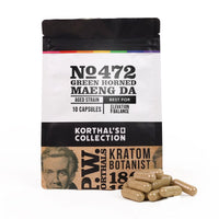 No 472 Green Horned Maeng Da Kratom Capsules