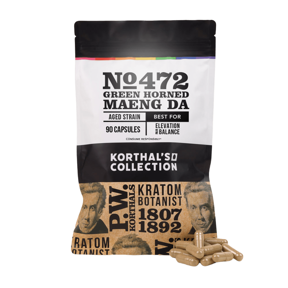 No 472 Green Horned Maeng Da Kratom Capsules - Shop CBD Kratom