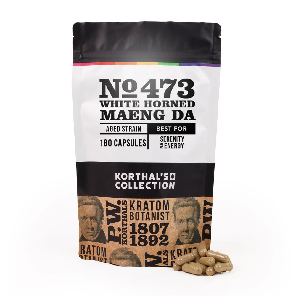 No 473 White Horned Maeng Da Kratom Capsules - Shop CBD Kratom