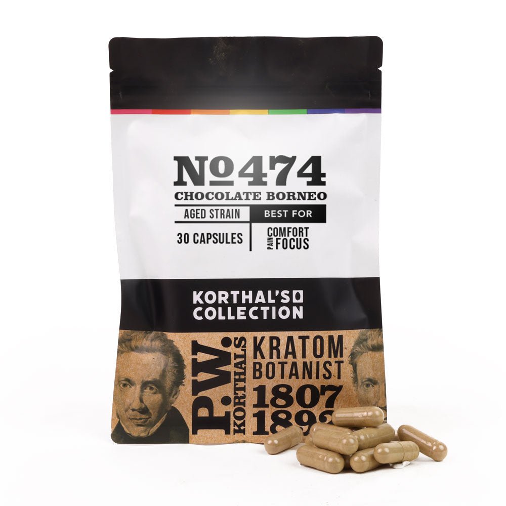 No 474 Chocolate Borneo Kratom Capsules - Shop CBD Kratom