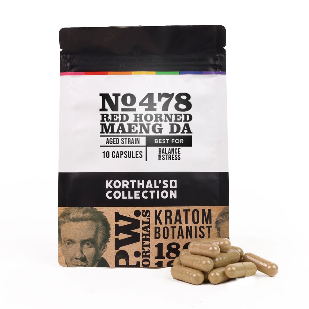 No 478 Red Horned Maeng Da Kratom Capsules - Shop CBD Kratom