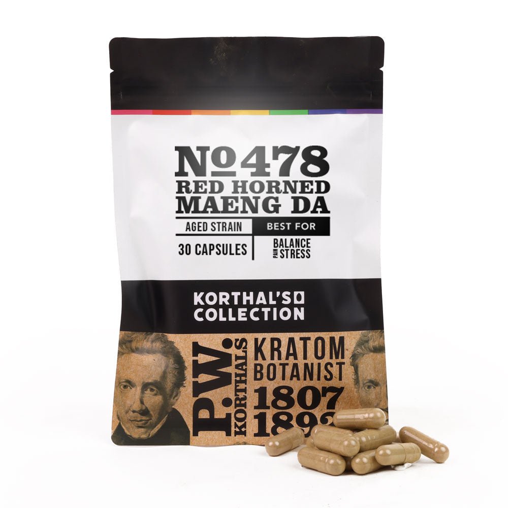 No 478 Red Horned Maeng Da Kratom Capsules - Shop CBD Kratom