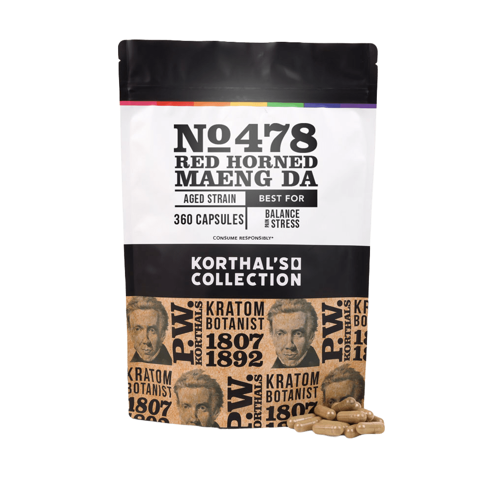 No 478 Red Horned Maeng Da Kratom Capsules - Shop CBD Kratom