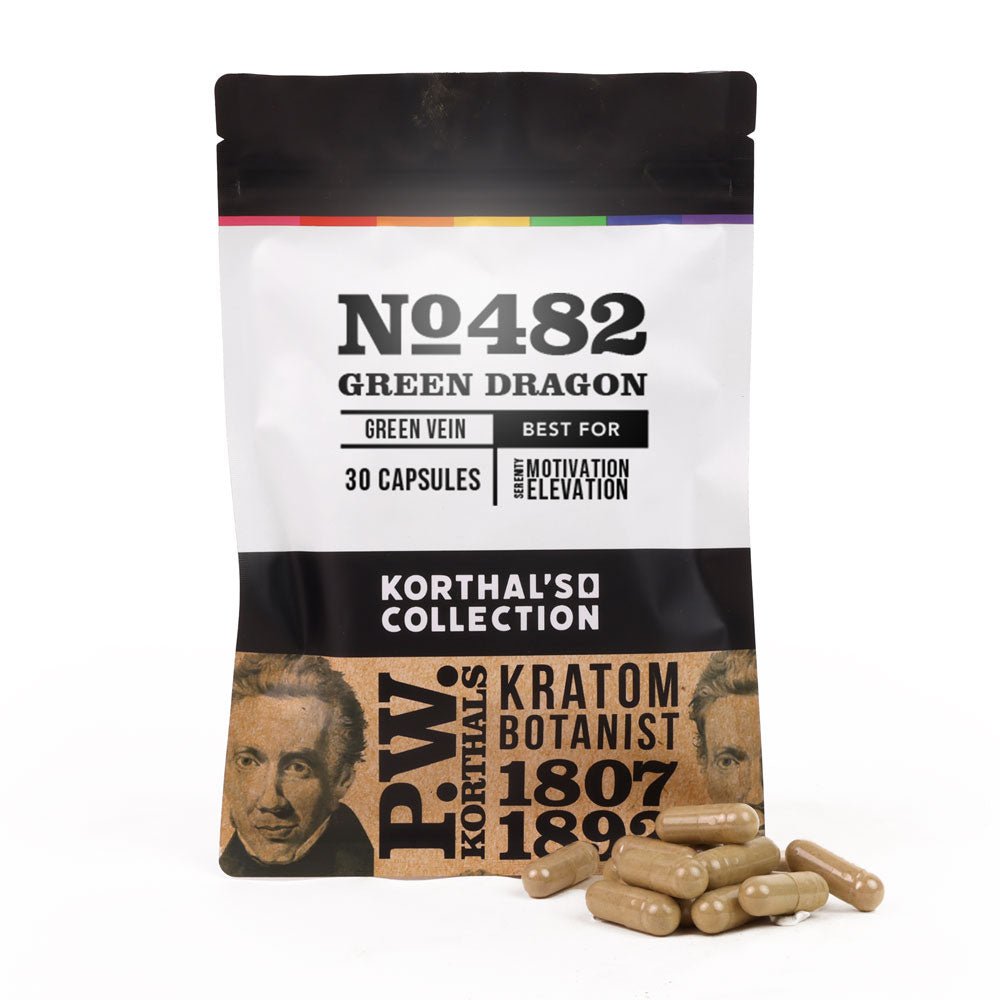 No 482 Green Dragon Kratom Capsules - Shop CBD Kratom