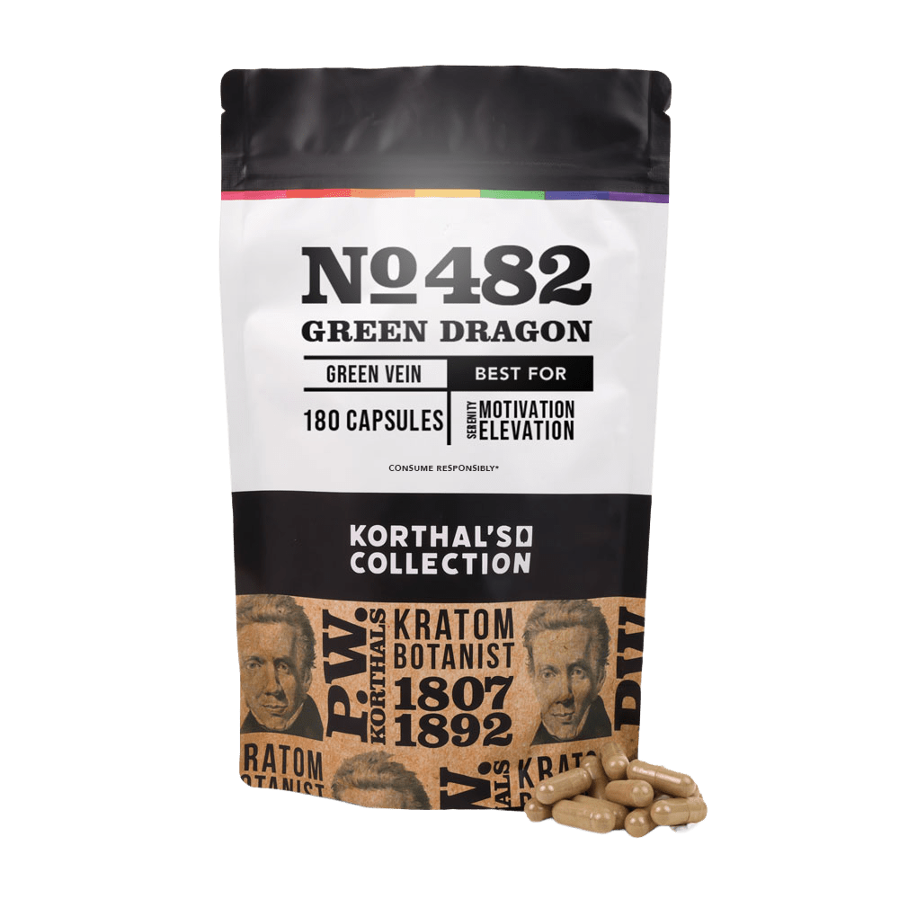 No 482 Green Dragon Kratom Capsules - Shop CBD Kratom