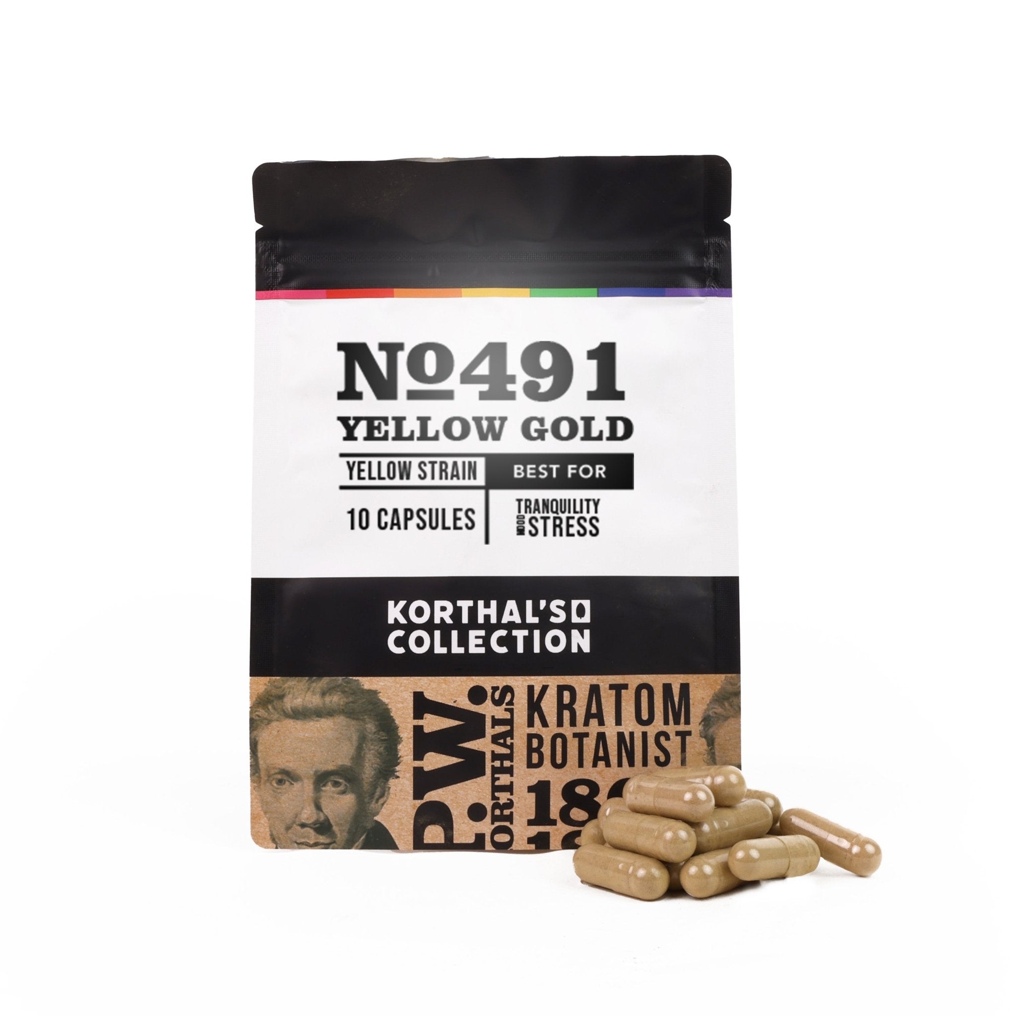 No 491 Yellow Gold Kratom Capsules - Shop CBD Kratom