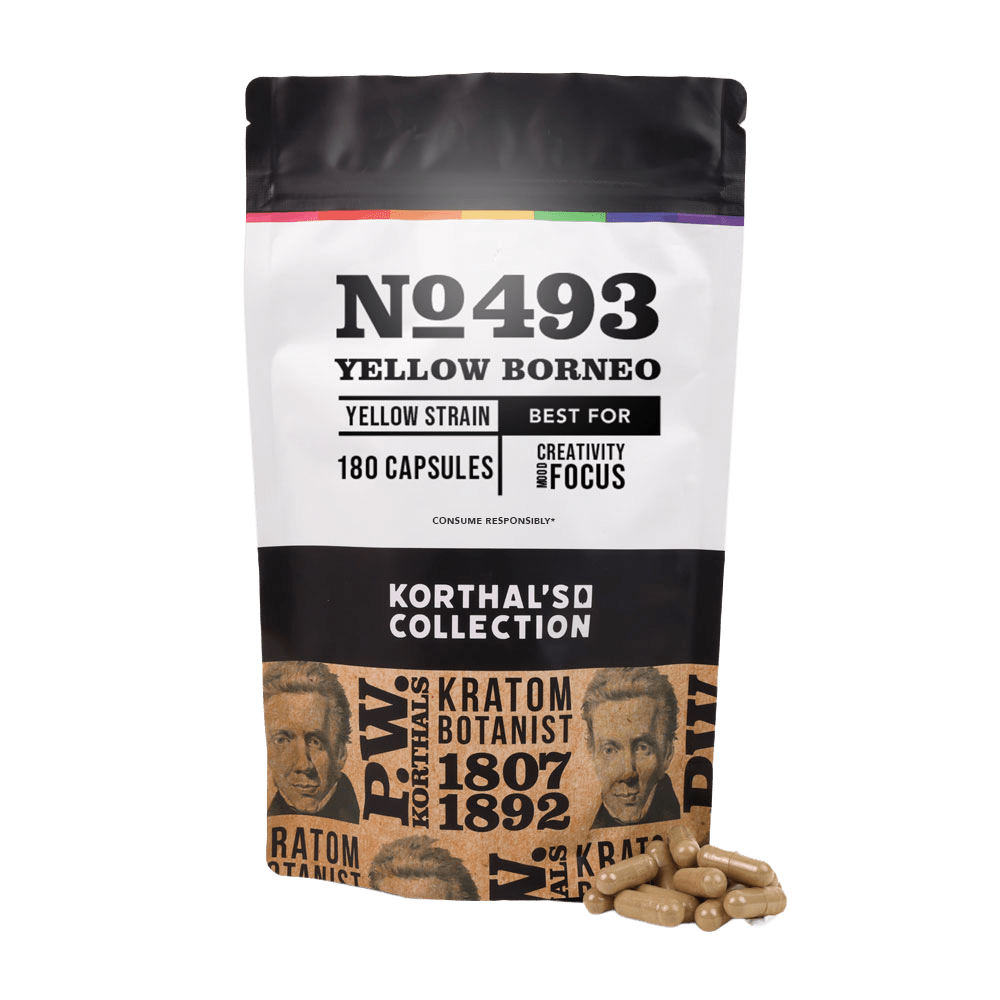 No 493 Yellow Borneo Kratom Capsules - Shop CBD Kratom