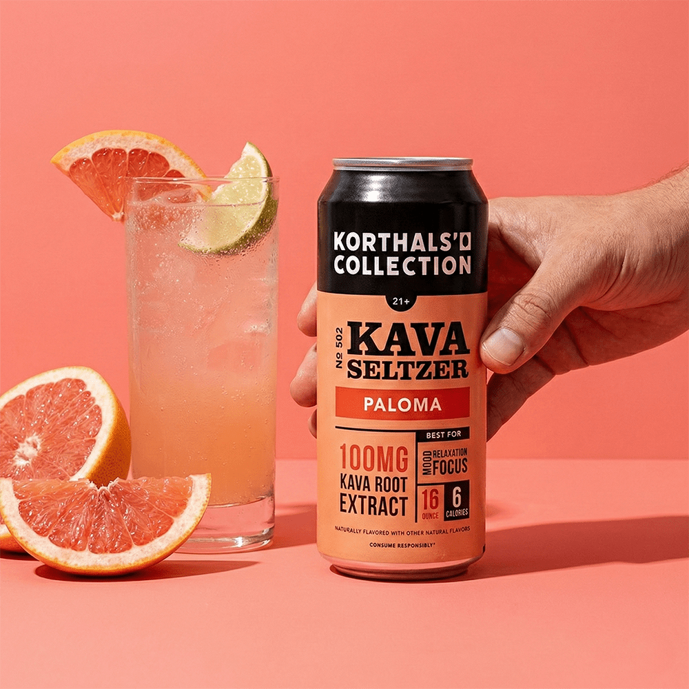 No 502 Kava Seltzer Paloma 16oz - 4 pack - Shop CBD Kratom