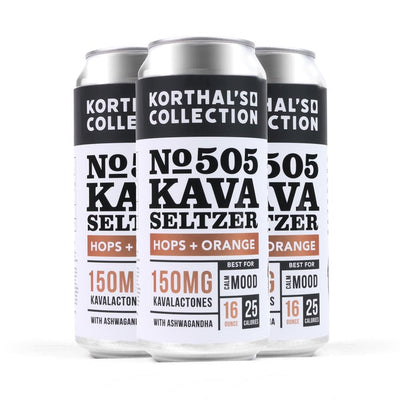 No. 505 Kava Seltzer - Hops + Orange, 4 Pack