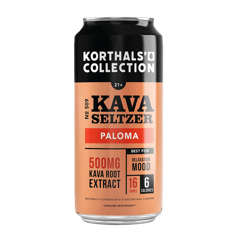 No 509 Kava Seltzer, Paloma, 500mg, 16oz, 4 pack - Shop CBD Kratom