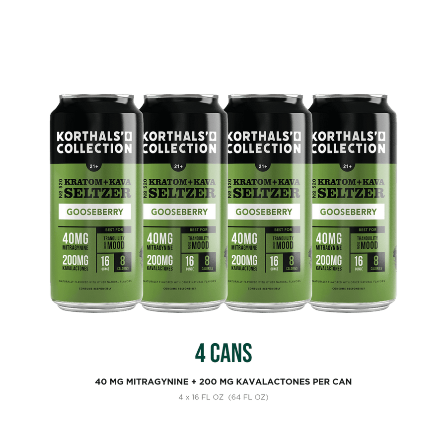 No. 520 Kratom Kava Seltzer - Gooseberry (Limited Edition) product photo 1