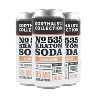 No. 535 Kratom Soda - Orange, 4 Pack