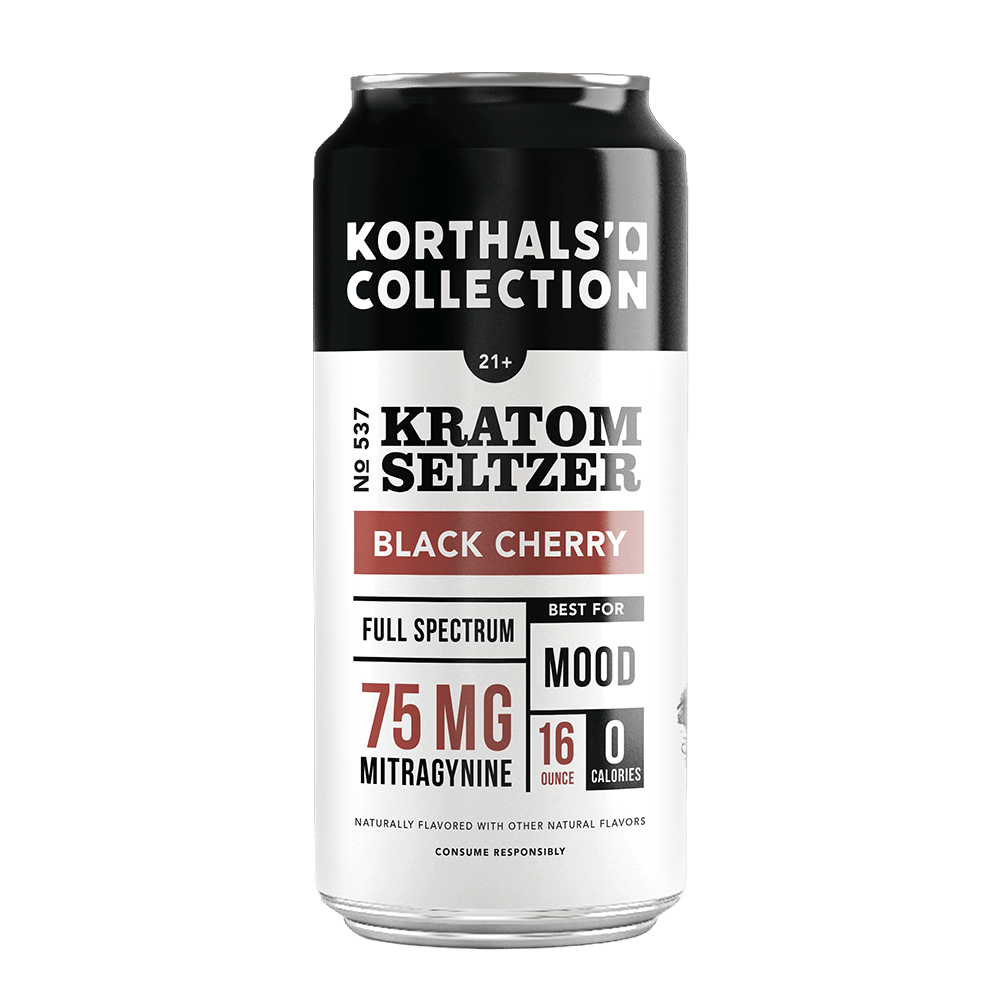 No. 537 Kratom Seltzer Black Cherry - 4 pack - Shop CBD Kratom