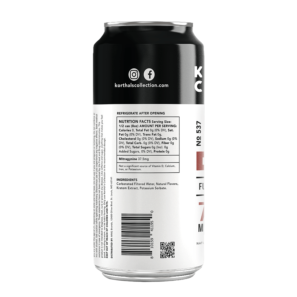 No. 537 Kratom Seltzer Black Cherry - 4 pack - Shop CBD Kratom