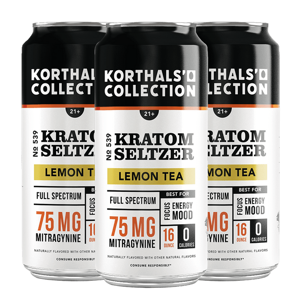 No. 539 Lemon Kratom Seltzer, 4 Pack