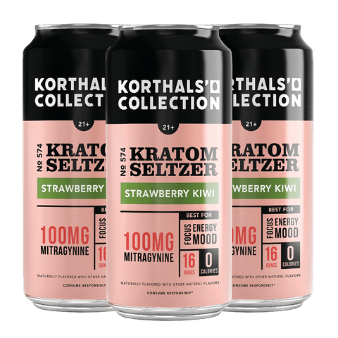 No. 574 Strawberry Kiwi Seltzer - Special Edition, 4 Pack - Shop CBD Kratom