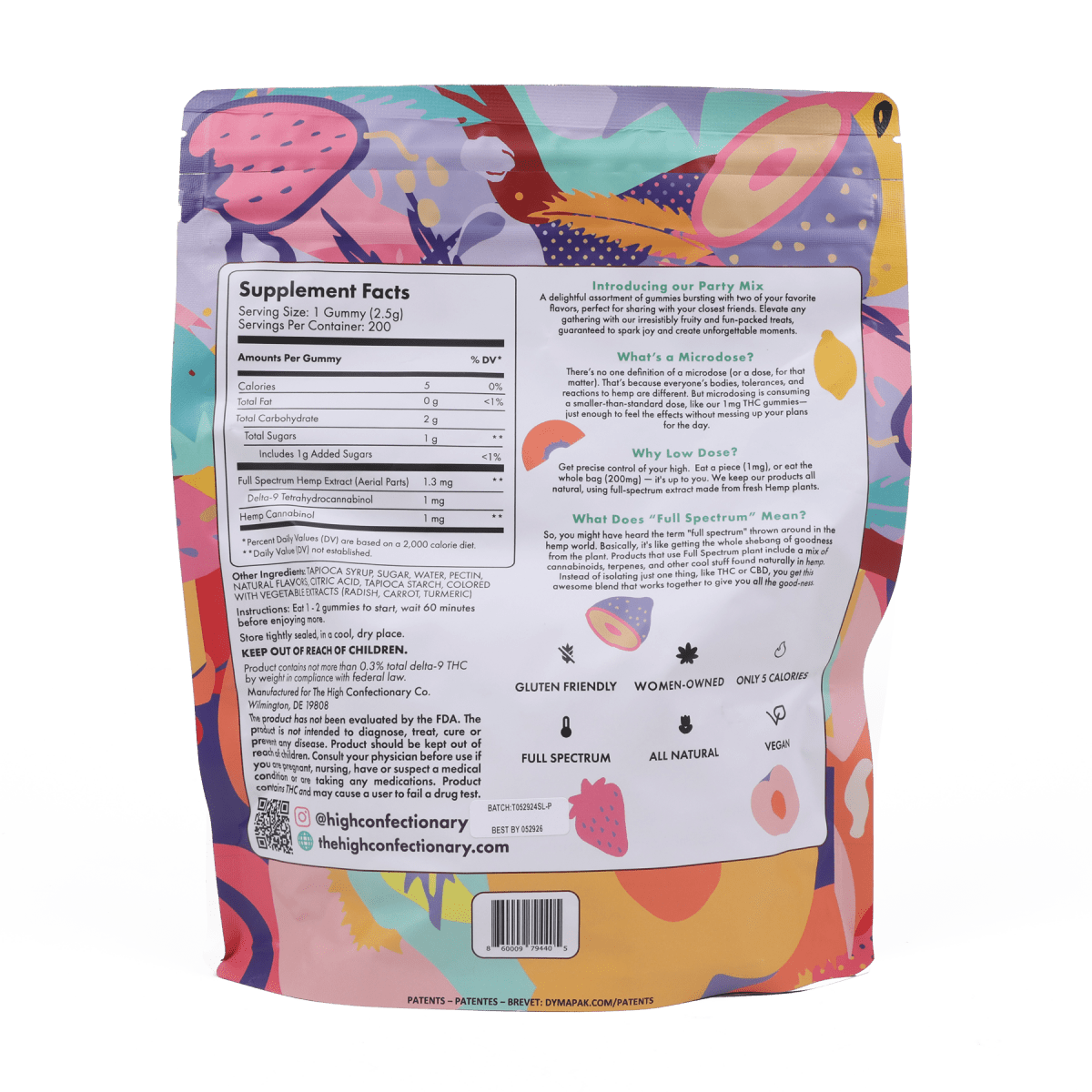 The High Confectionary Co. Uplift Gummies, 200 Count