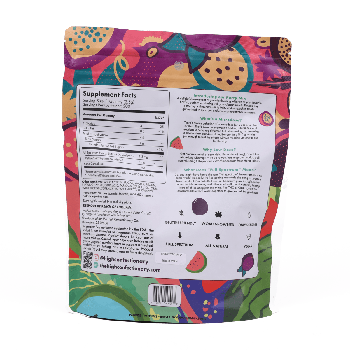 The High Confectionary Co. Uplift Gummies, 200 Count
