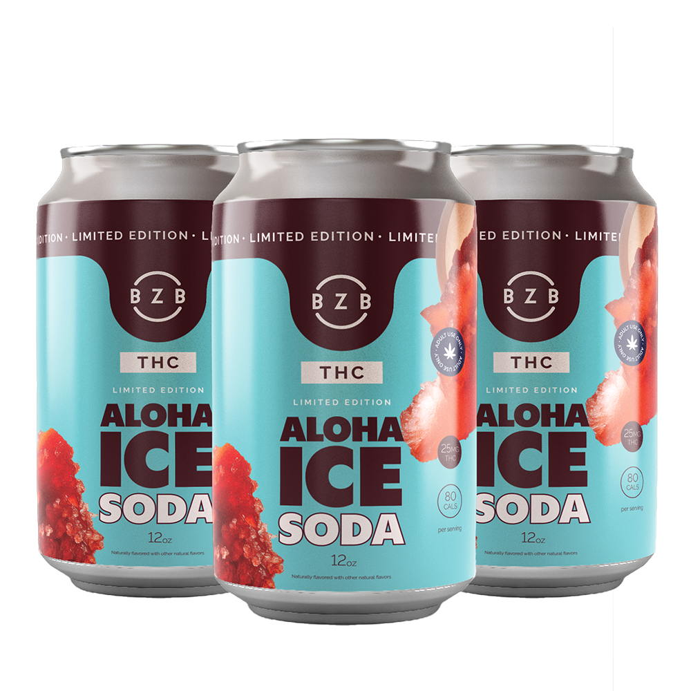 Aloha Ice 25mg THC Soda 4-Pack