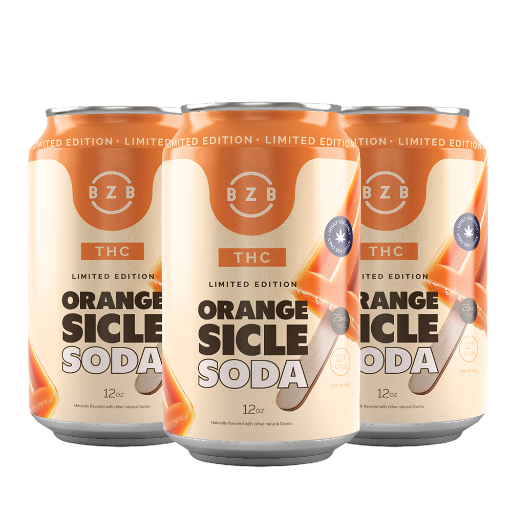 Orangesicle 25mg THC Soda 4-Pack
