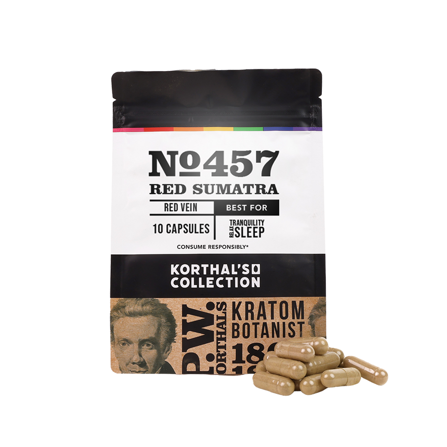 No 457 Red Sumatra Kratom Capsules